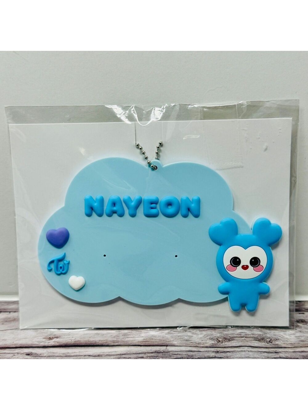 Twice K-Pop Nayeon Lovelys Name Keychain Big Rubber New Official Japan US Seller